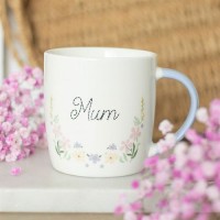 Mum Pastel Floral Mug, Mum Cup Mothers Day Gift Birthday